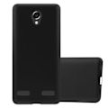 Miniatyrbild 1 av 4: Cadorabo Fodral fungerar med ZTE Blade L7 i METALLIC BLACK - Stötsäker och reptålig TPU silikonhölje - Ultratunt