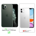 Miniatyrbild 2 av 4: Cadorabo Fodral till Apple iPhone 11 PRO MAX i SVART TOURMALINE Clear View Cover Spegelskydd 360 graders skydd Svart