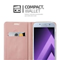 Miniatyrbild 3 av 4: Samsung Galaxy A5 2017 (7) Fodral i CLASSY ROSÉ GOLD från Cadorabo (METALLIC MATT Design) Helt skyddsfodral med flip flik