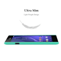 Miniatyrbild 2 av 4: Coque - CADORABO - Sony Xperia T3 - Stötskydd - Frostad Design - Frostig Grön Färg Frostig grön