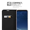 Miniatyrbild 3 av 4: Samsung Galaxy S8 Fodral i CLASSY BLACK från Cadorabo (METALLIC MATT Design) Helt skyddsfodral med flip flik och stativ