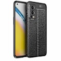 Miniatyrbild 1 av 4: Coque för OnePlus Nord 2 - CADORABO - Djupsvart - TPU-silikon - Lätt skydd - Design i konstläder Djup svart