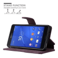Miniatyrbild 3 av 4: Fodral till Sony Xperia Z3 COMPACT i MATT RÖD Cadorabo Cover Skydd Stativ Funktion Retro Cover Röd