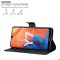 Miniatyrbild 3 av 4: Coque för Huawei Y7 2019 / Y7 PRIME 2019 Hölster i SVART ONYX Etui Case Cover Skydd med magnetisk stängning Plånbok Svart