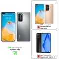 Miniatyrbild 2 av 4: Etui för Huawei P40 - CADORABO - Grå Blommig - Syntetläder - Ställfunktion - Platser för Kort BLOMMIG GRÅ