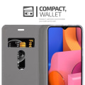 Miniatyrbild 4 av 4: Fodral för Samsung Galaxy A20 / A30 / M10s i GRÅ SVART Cadorabo Cover Protection magnetisk stängning
