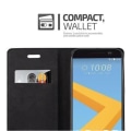 Miniatyrbild 3 av 4: HTC 10 (4. Gen) fodral i APPLE RED från Cadorabo (INVISIBLE MAGNETIC CLOSURE Design) Helt skyddsfodral med flik
