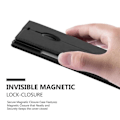 Miniatyrbild 4 av 4: Nokia Lumia 1520 Fodral i NIGHT BLACK från Cadorabo (INVISIBLE MAGNETIC CLOSURE Design) Helt skyddsfodral med flipskydd