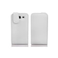 Miniatyrbild 3 av 3: Cadorabo Fodral Huawei ASCEND G525 / G520 DESIGN FLIP Stil Fodral Fodral Fodral konstläder Struktur VIT ALBASTER