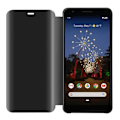 Miniatyrbild 3 av 4: Fodral för Google PIXEL 3A XL i BLACK TOURMALINE Clear View Cadorabo Cover 360 graders spegelskydd Svart