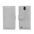Miniatyrbild 3 av 3: Cadorabo Huawei ASCEND G610 Fodral < STRUKTUR Magnetiskt skyddsfodral Lock och kortplats ALABASTER WHITE