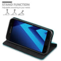 Miniatyrbild 4 av 4: Samsung Galaxy A3 2017 (7) Fodral i OIL TURQUOISE från Cadorabo (INVISIBLE MAGNETIC CLOSURE Design) Skyddsfodral