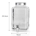 Miniatyrbild 4 av 4: Intirilife 4 liters dryckesautomat i glas med kranvattendispenser, juicedispenser, lemonaddispenser