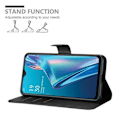 Miniatyrbild 2 av 4: Coque - Cadorabo - Oppo A12 - Syntetiskt läder - Ställningsfunktion - Fack för kort Svart