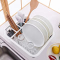 Miniatyrbild 4 av 4: Bestickavlopp - INTIRILIFE - Fällbar - Gråvit - PP-plast - TPR-gummi Grå Vit