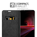 Miniatyrbild 4 av 4: Coque för Sony Xperia 1 III - CADORABO - Café-brun - Book Case - Silikon TPU - Magnetisk skydd kaffe brunt