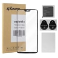 Miniatyrbild 1 av 4: Härdat glas för OnePlus 6 TRANSP, SVART filmskydd OnePlus 6 komplett skärm OnePlus 6 härdad skärm TRANSP, SVART