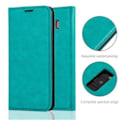 Miniatyrbild 2 av 4: Samsung Galaxy S8 Fodral i OIL TURQUOISE från Cadorabo (INVISIBLE MAGNETIC CLOSURE Design) Komplett skyddsfodral med