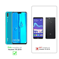 Miniatyrbild 2 av 4: Etui för Huawei Y9 2019 - CADORABO - Grå Blommor - Syntetläder - Ställfunktion - Fack för Kort BLOMMIG GRÅ