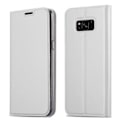 Miniatyrbild 1 av 4: Samsung Galaxy S8 PLUS Fodral i CLASSY SILVER från Cadorabo (MATTE METALLIC Design) Fullt skyddsfodral med flipskydd Pengar