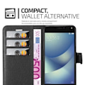 Miniatyrbild 3 av 4: Fodral - CADORABO - Asus ZenFone 4 MAX - Läderimitation - Stativfunktion - 3 kortfack Svart
