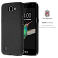 Miniatyrbild 4 av 4: Coque - CADORABO - LG K4 2016 - Hård Skydd - Matt Design - Färg Svart Svart