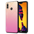 Miniatyrbild 1 av 4: Fodral till Huawei P20 LITE 2018 / NOVA 3E Fodral i GUL - ROSA Fodral Skyddsskydd tvåfärgad TPU Gul, Rosa