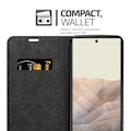 Miniatyrbild 4 av 4: Fodral för Google PIXEL 6 Fodral i KAFFEBRUN Fodral Skyddsplånbok kaffe brunt