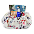 Miniatyrbild 4 av 4: Toalettväska - INTIRILIFE - Girly Motiv Kräm - Vattentålig polyester - 2 dragkedjefack - Mjuk CRÈME GIRLY MOTIV