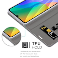 Miniatyrbild 4 av 4: Coque för Huawei Y6P - CADORABO - Fodral i konstläder - Grå svart - Magnetstängning - Ställfunktion MÖRKGRÅ