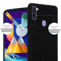 Miniatyrbild 2 av 4: Coque - CADORABO - Samsung Galaxy A11 / M11 - FROST SVART - Silikon TPU - Lätt skydd Frost Svart