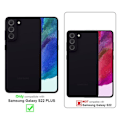 Miniatyrbild 2 av 3: Etui för Samsung Galaxy S22 PLUS - CADORABO - BLÅ SVART - Syntetiskt läder - Magnetisk stängning - Ställfunktion MÖRKBLÅ