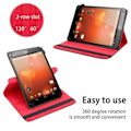 Miniatyrbild 2 av 4: Cadorabo Tablet Case för LG G Pad 8.3 i brunt 360 graders skyddsfodral Stativ i konstläder