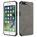 Miniatyrbild 4 av 4: Coque för Apple iPhone 7 PLUS / 7S PLUS / 8 PLUS Etui i Grå Sand Fodral Skydd Case i Elegant TPU Silikon och Konstläder Grå