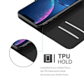 Miniatyrbild 3 av 4: Cadorabo fodral till Apple iPhone XR - i svart - Bokställ funktion Svart