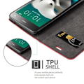 Miniatyrbild 2 av 4: ZTE BLADE L3 Fodral i APPLE RED från Cadorabo (INVISIBLE MAGNETIC CLOSURE Design) Helt skyddsfodral med flip flik