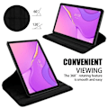 Miniatyrbild 4 av 4: Tabletfodral - Cadorabo - Huawei MatePad T 10/T 10s - Svart Sureau - 360° skydd - Inbyggt ställ NOIR SUREAU