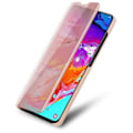 Miniatyrbild 3 av 4: Fodral för Samsung Galaxy A70 / A70s i KUNZIT ROSE Clear View Cadorabo Cover 360 graders spegelskydd KUNZIT ROSE