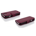Miniatyrbild 3 av 3: Fodral till Galaxy S4 MINI - CADORABO - Lila - Imiterat läder - 360° flik - Integrerat skydd Lila