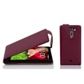Miniatyrbild 1 av 3: Cadorabo Fodral LG G2 MINI DESIGN FLIP Style Fodral Fodral Fodral konstläder Struktur ORCHID LILA