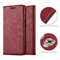Miniatyrbild 2 av 4: Huawei MATE S fodral i APPLE RED från Cadorabo (INVISIBLE MAGNETIC CLOSURE Design) Helt skyddande fodral med flip flik