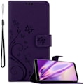 Miniatyrbild 1 av 4: Coque - CADORABO - Samsung Galaxy S8 - Similicuir - Blommönster - Ställfunktion Lila