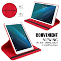 Miniatyrbild 4 av 4: Tablet fodral - Cadorabo - Huawei MediaPad T1 10 - Röd - Syntetiskt läder - Inbyggd ställning Röd