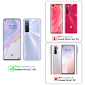 Miniatyrbild 2 av 4: Etui för Huawei NOVA 7 5G - CADORABO - BLÅ SVART - Syntetläder - Magnetisk stängning - Ställfunktion MÖRKBLÅ