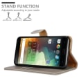 Miniatyrbild 2 av 4: Fodral - CADORABO - OnePlus 2 - Läderimitation - Brun - Stativfunktion kastanj