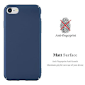 Miniatyrbild 2 av 4: Apple iPhone 8 / 7 / 7S fodral BLÅ METALL DESIGN MATT METALL Blå