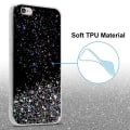 Miniatyrbild 4 av 4: Fodral för Apple iPhone 6 PLUS / 6S PLUS Fodral i svart med glitterfodral Skyddande silikon TPU Glitter paljetter