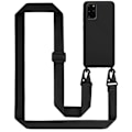 Miniatyrbild 1 av 3: Halsbandsfodral till Samsung Galaxy S20 PLUS Fodral i LIQUID BLACK Fodral Modehalsband Moderiktigt fodral Fodral Silikon Justerbar