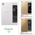 Miniatyrbild 2 av 4: Coque - CADORABO - Sony Xperia XA1 - Stöttekskydd - Frostad Design - Färg Frosty Blå Frostig blå