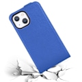 Miniatyrbild 3 av 3: Coque - CADORABO - Apple iPhone 13 MINI - Släta konstläder - Ljusblå - Flip-skydd HIMLABLÅT